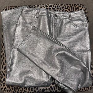 12th Tribe Silver Straight Leg Pants